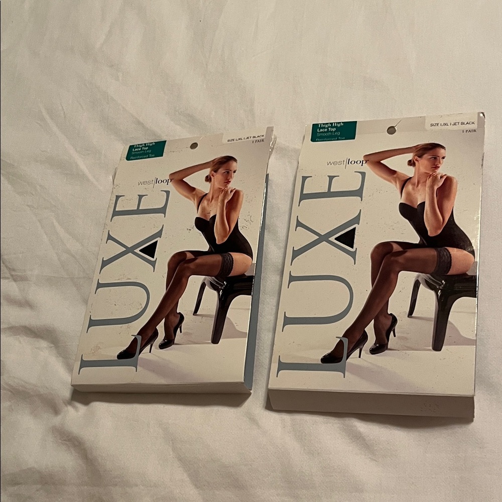 Luxe Black Thigh High
Very sexy looking
2 pairs